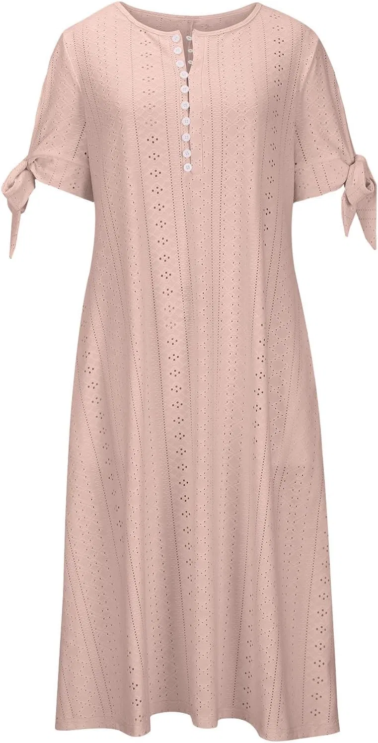 Женское летнее пляжное платье с открытыми плечами, Beige — фото 3