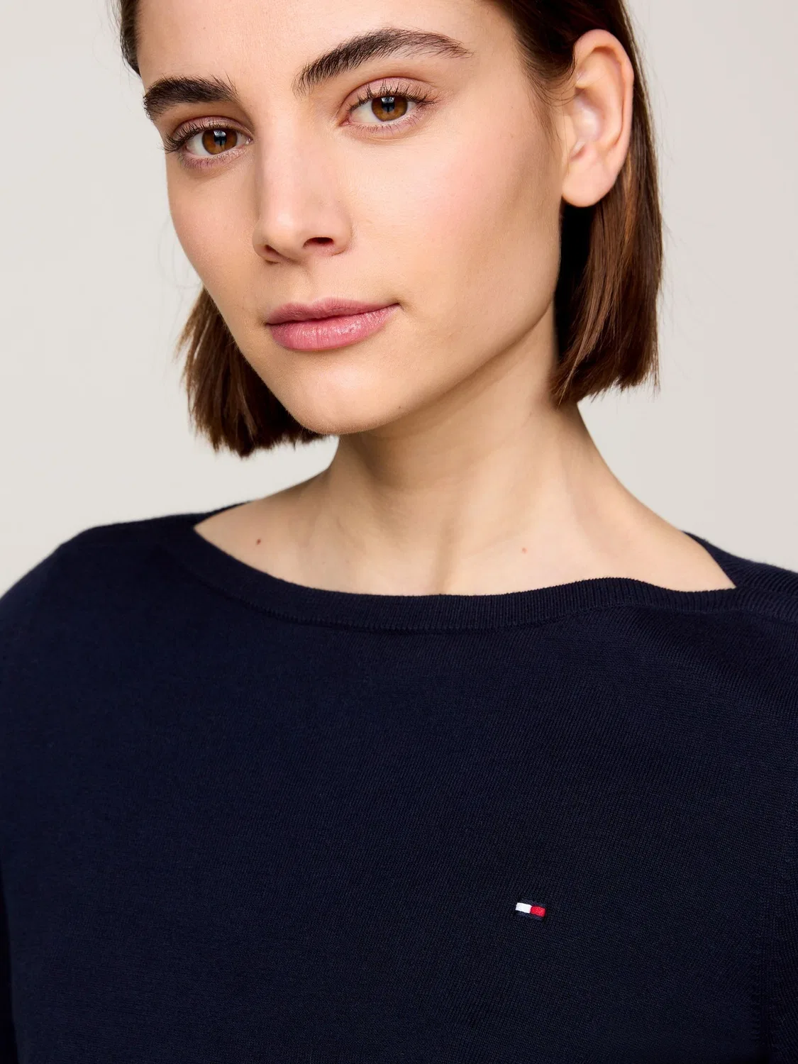Свитшот с круглым вырезом Tommy Hilfiger, синий — фото 4