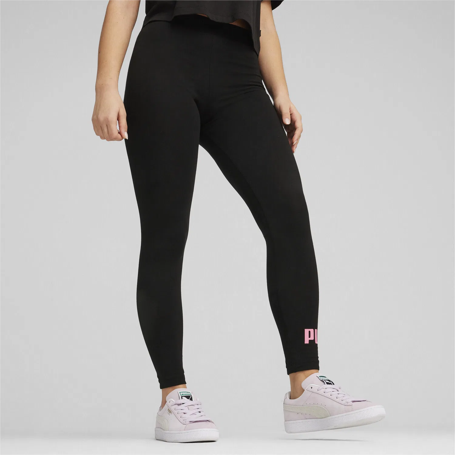 Детские леггинсы с логотипом Essentials Puma, Черный — фото 2
