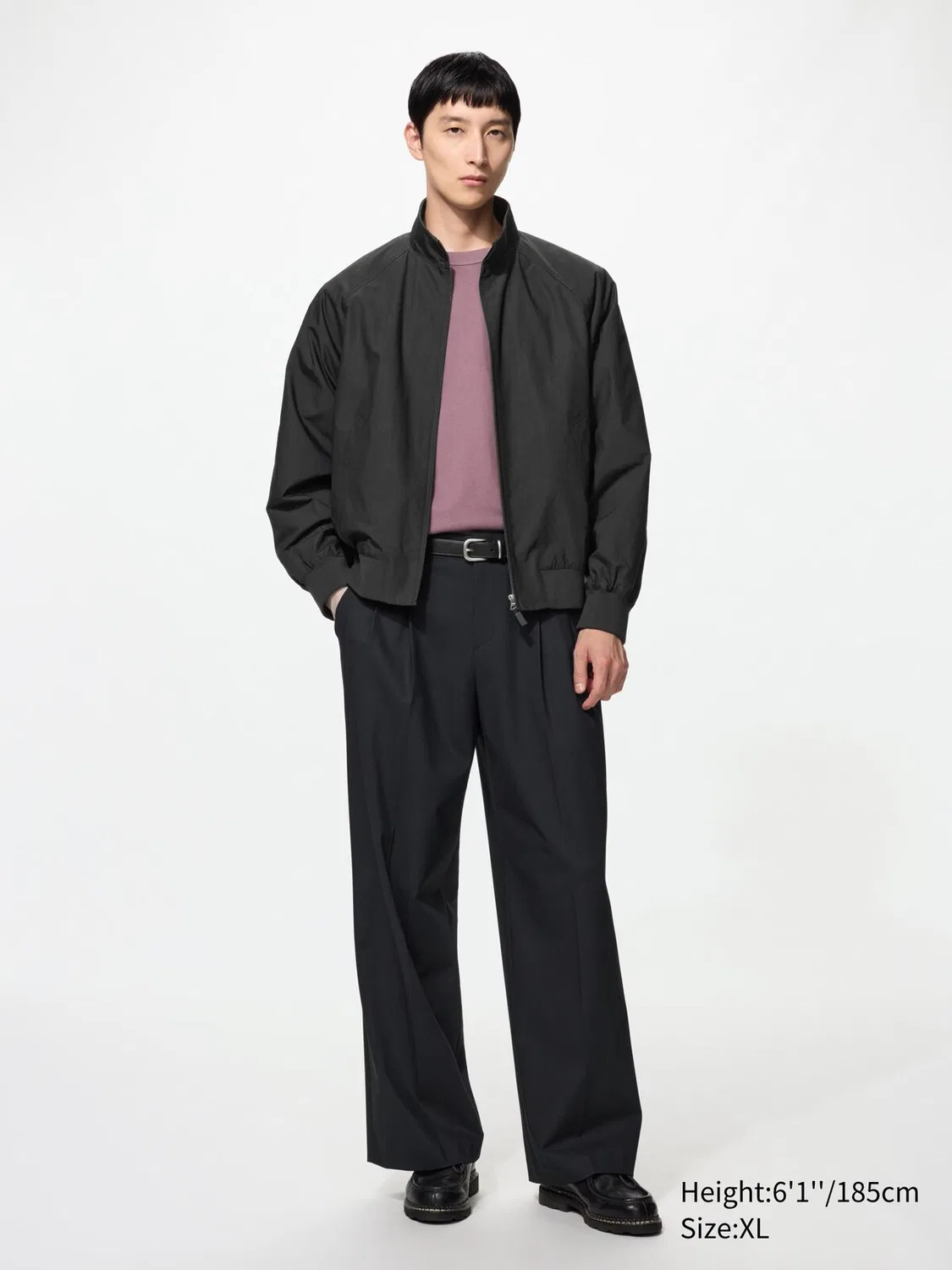 Брюки Uniqlo широкие прямые, повседневные, кремовый — фото 3