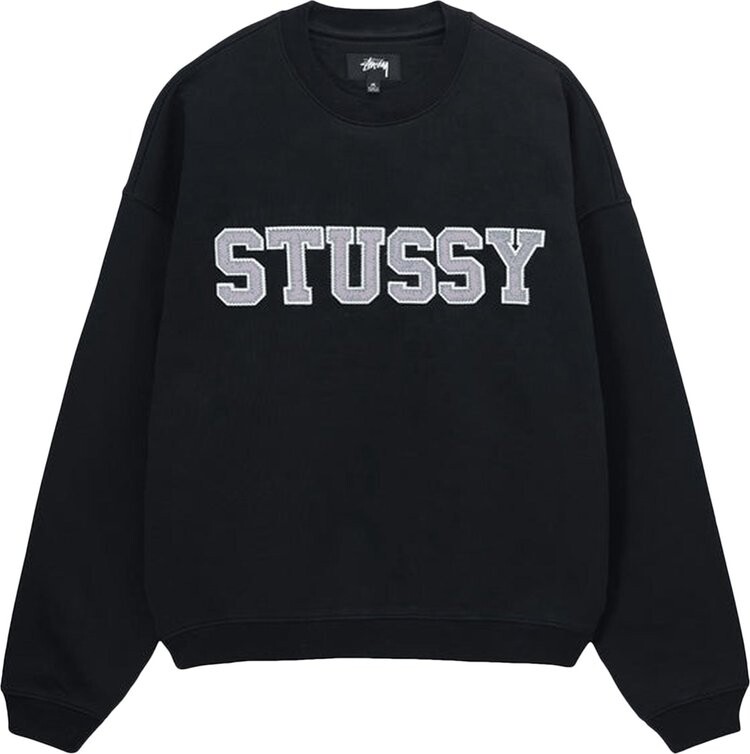 

Толстовка Stussy Relaxed Oversized Crew 'Black', черный