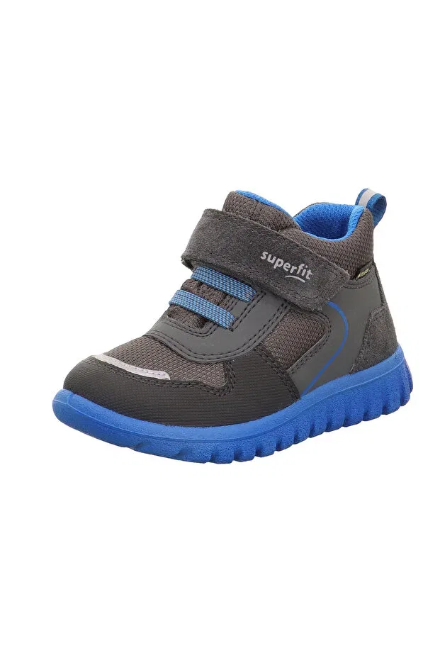 Детские ботинки для девочек с графическим принтом Sport7 mini medium gore-tex men's elastic velcro boots 1-006188-3 (31-35) Generic Brands, Gray Blue Fabric — фото 2