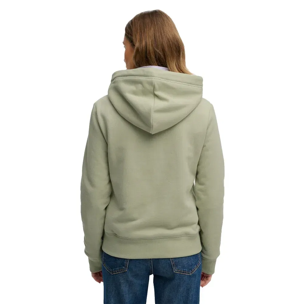 Худи Essential Logo Embroidered Superdry, зеленый — фото 2