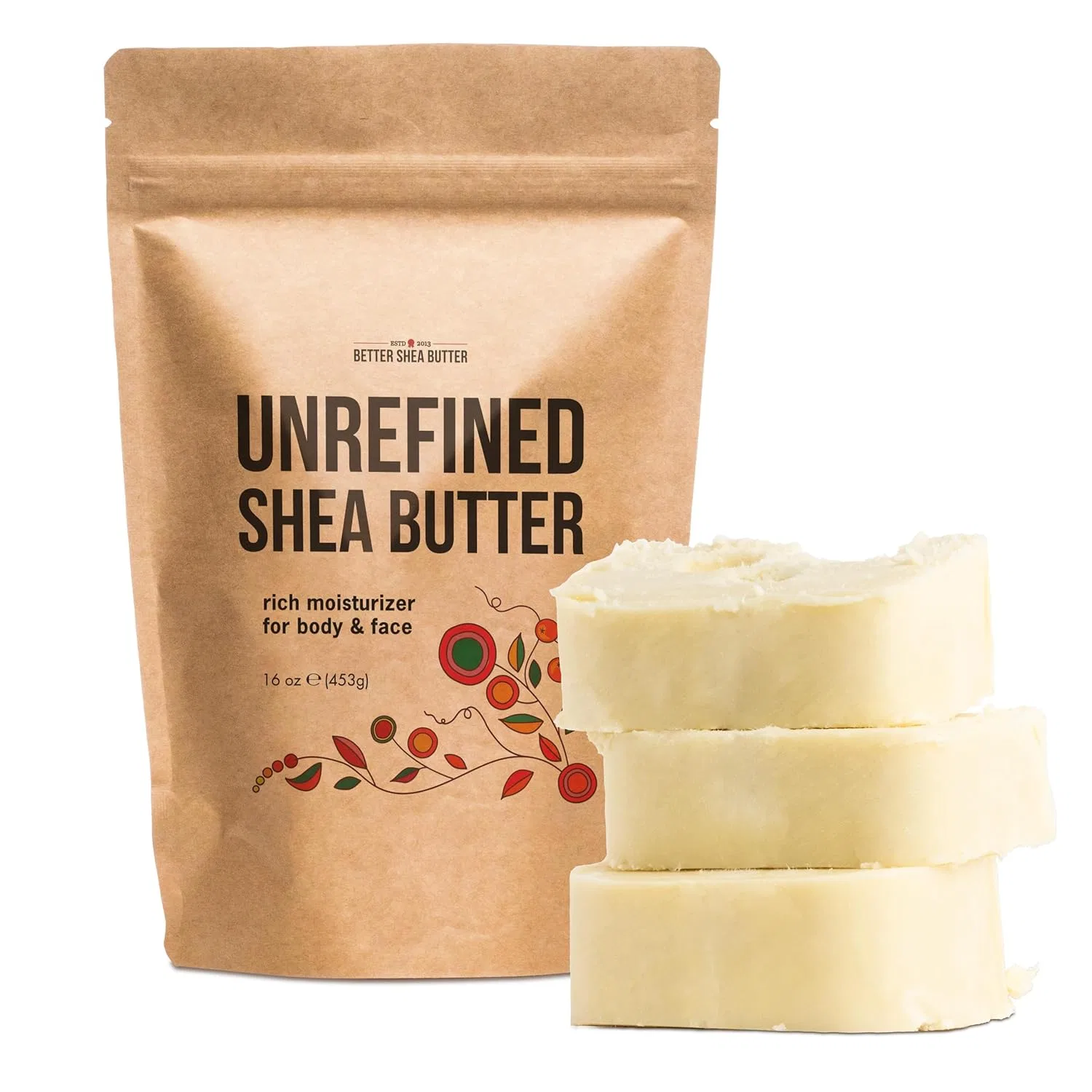 Масло ши, нерафинированное, Better Shea Butter, 1 фунт (16 унций)