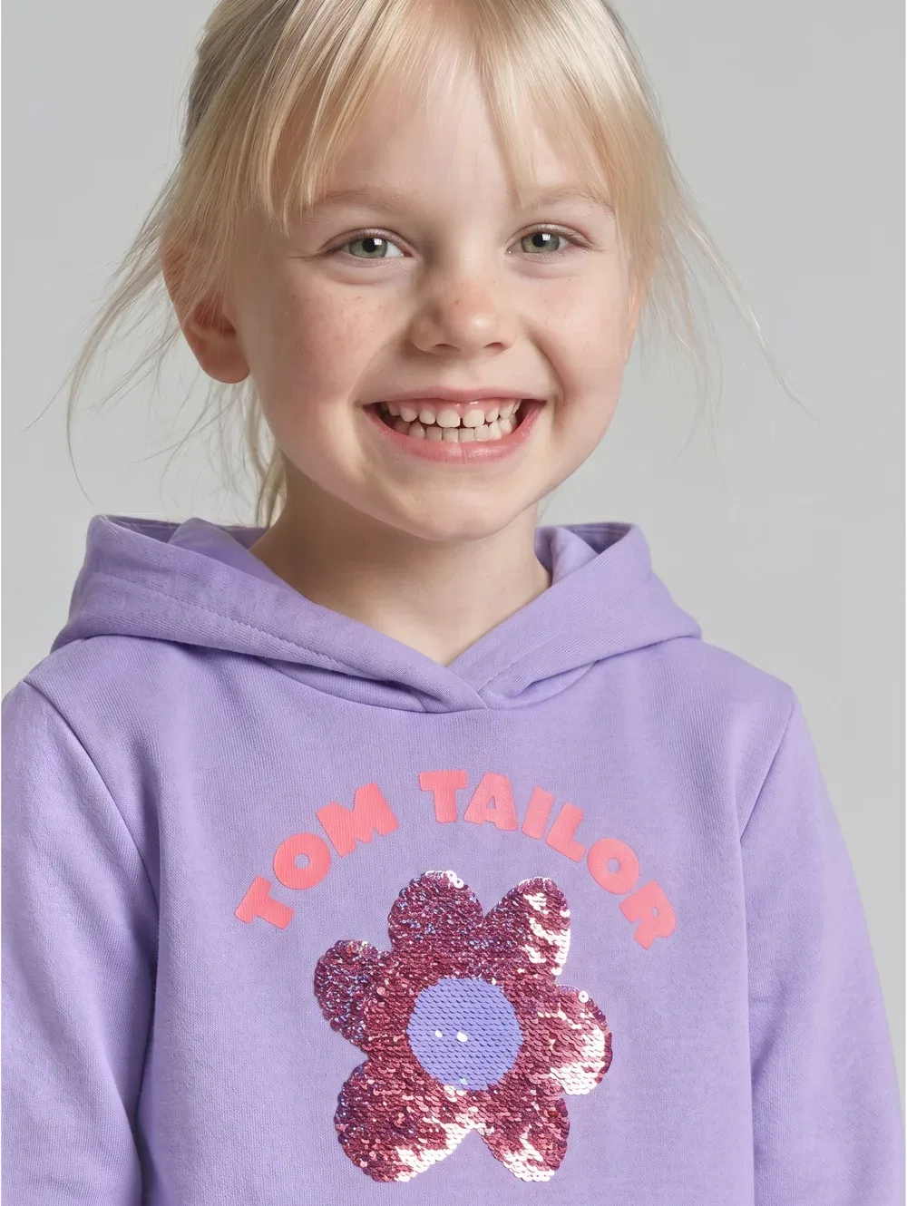 Толстовка с капюшоном Strick & Sweats с фотопринтом - толстовка с капюшоном Tom Tailor, Sweet Purple — фото 3