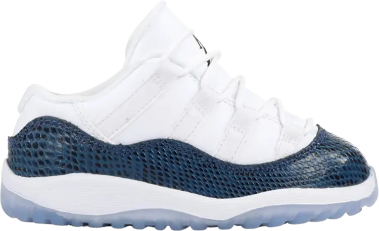 

Кроссовки Air Jordan 11 Retro Low TD Navy Snakeskin 2019, белый