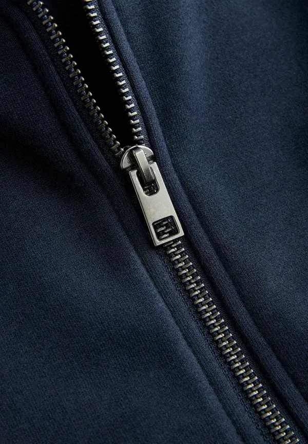 Толстовка с капюшоном из хлопка и полиэстера Regular fit - through hoodie 2 pack - zip-up sweatshirt Next, темно-синий — фото 4