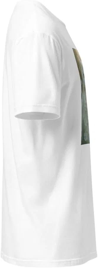 Мужская футболка с кошкой и цветами 64000 Unisex Softstyle T-Shirt, White — фото 4