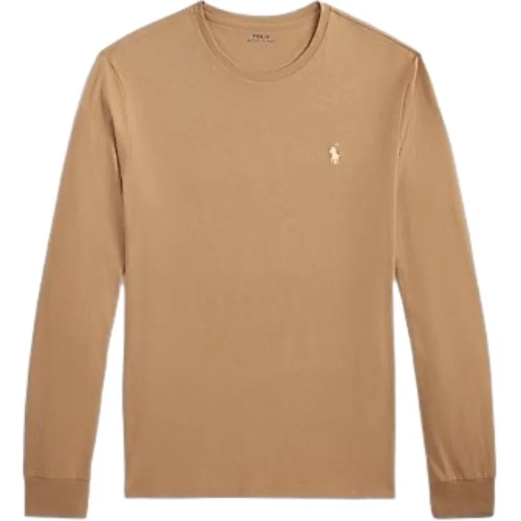 Футболка с круглым вырезом, прямая посадка, Polo Ralph Lauren, Brown Camel