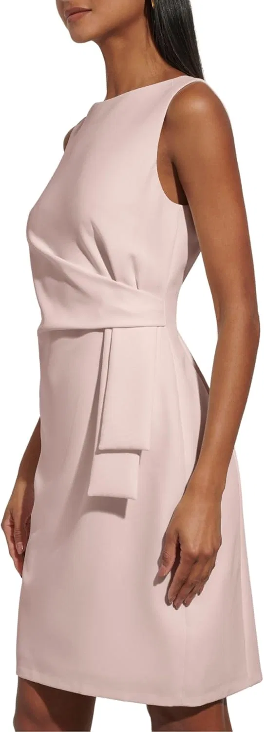 Женское платье-футляр без рукавов с лодочкой Tommy Hilfiger, Ballerina Pink — фото 4