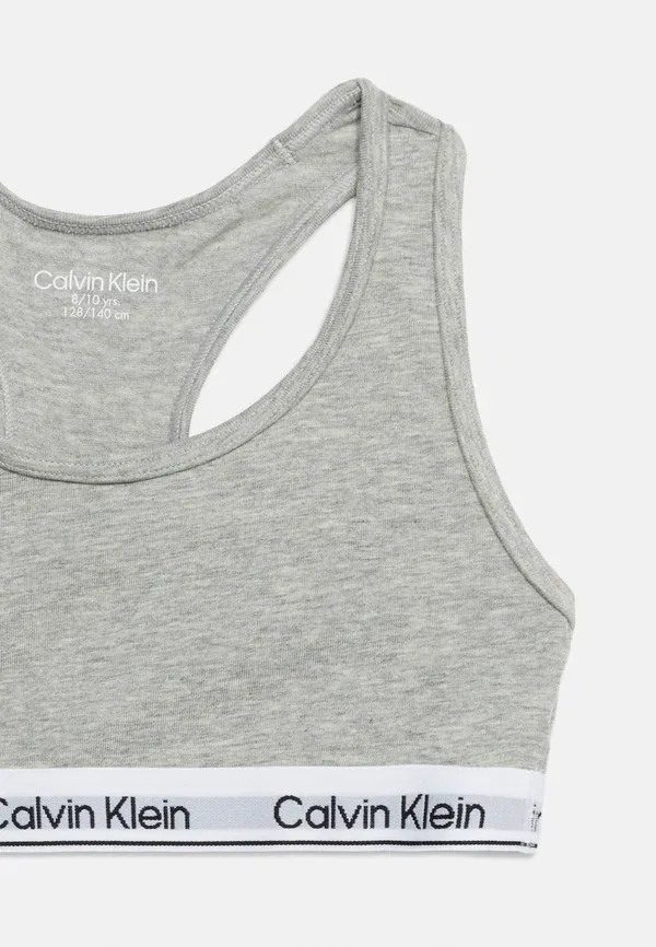 Бюстгальтер хлопковый 2 pack Calvin Klein Underwear, серый — фото 4
