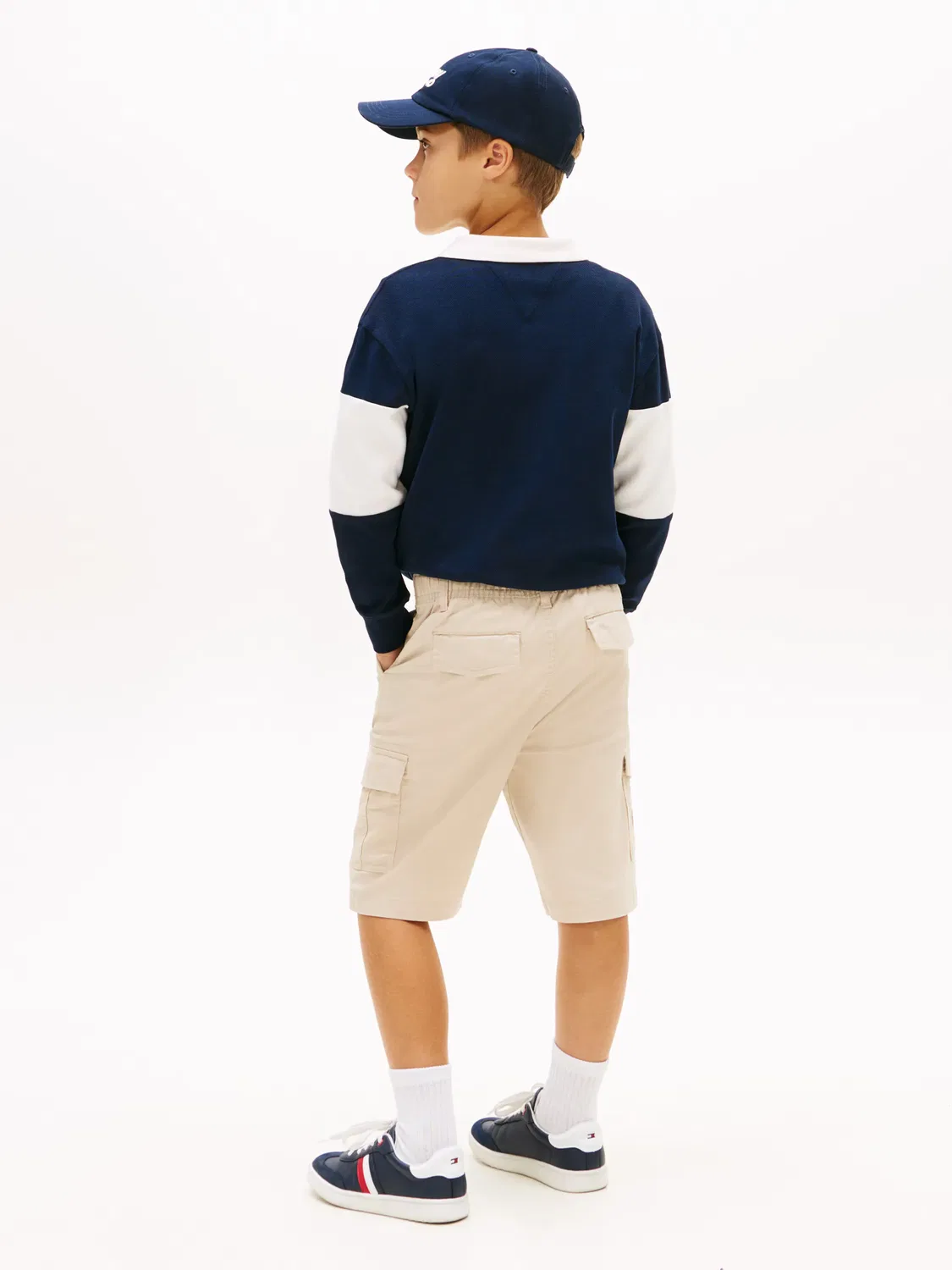 Детские шорты-карго для мальчиков Tommy Hilfiger, Marrón — фото 4