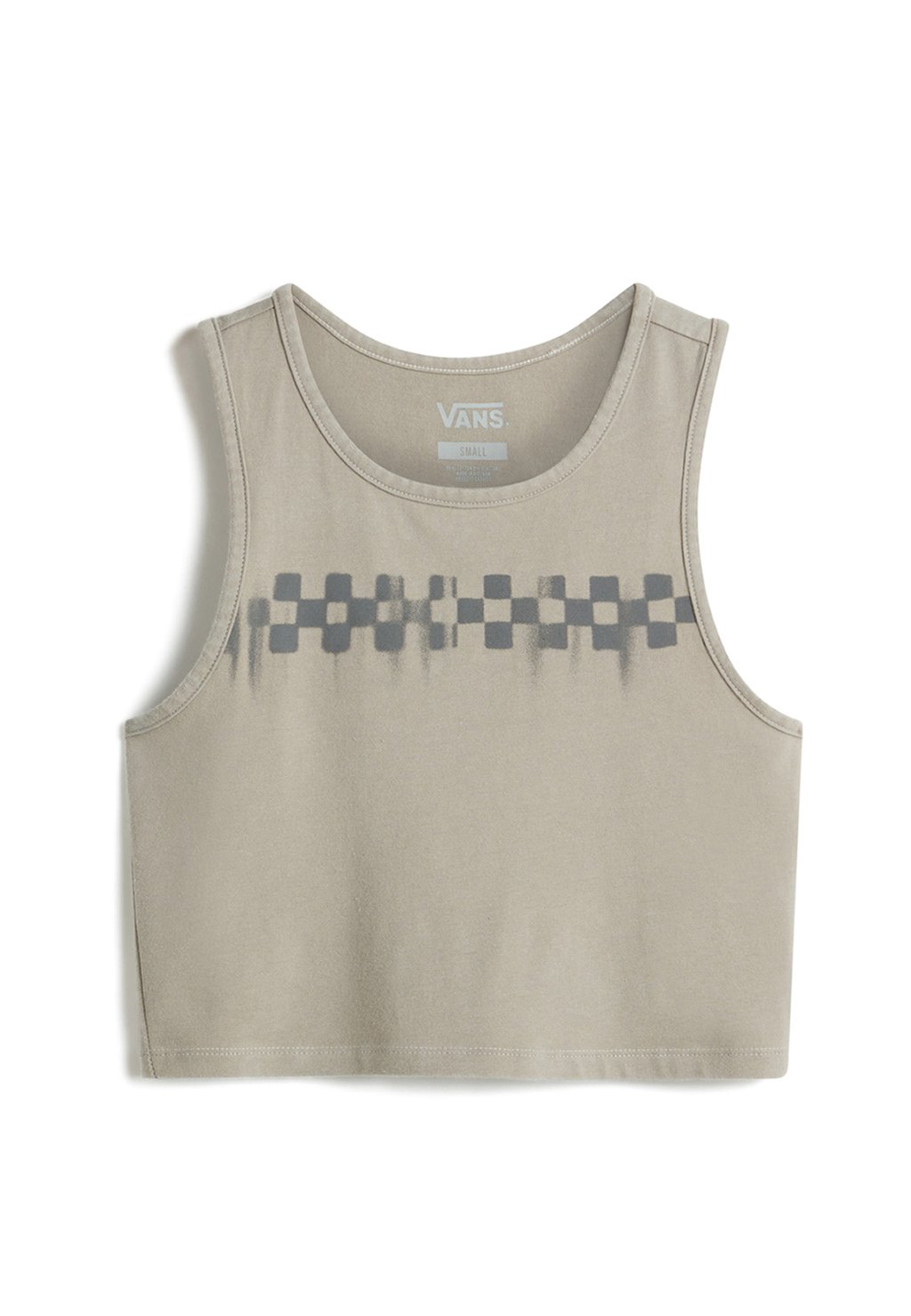 

Топ CHECK WASH FITTED CROP TANK Vans, бежевый