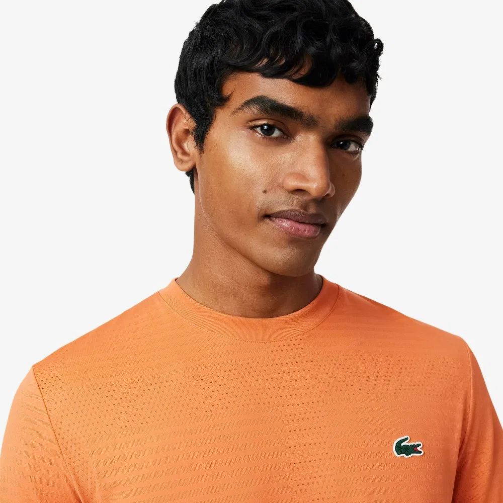 Мужская футболка Tennis Player оранжевая от Lacoste — фото 2