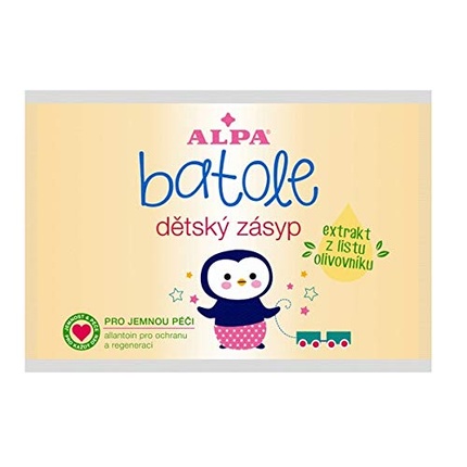 

Детская присыпка BATOLE с экстрактом листьев оливы Alpa