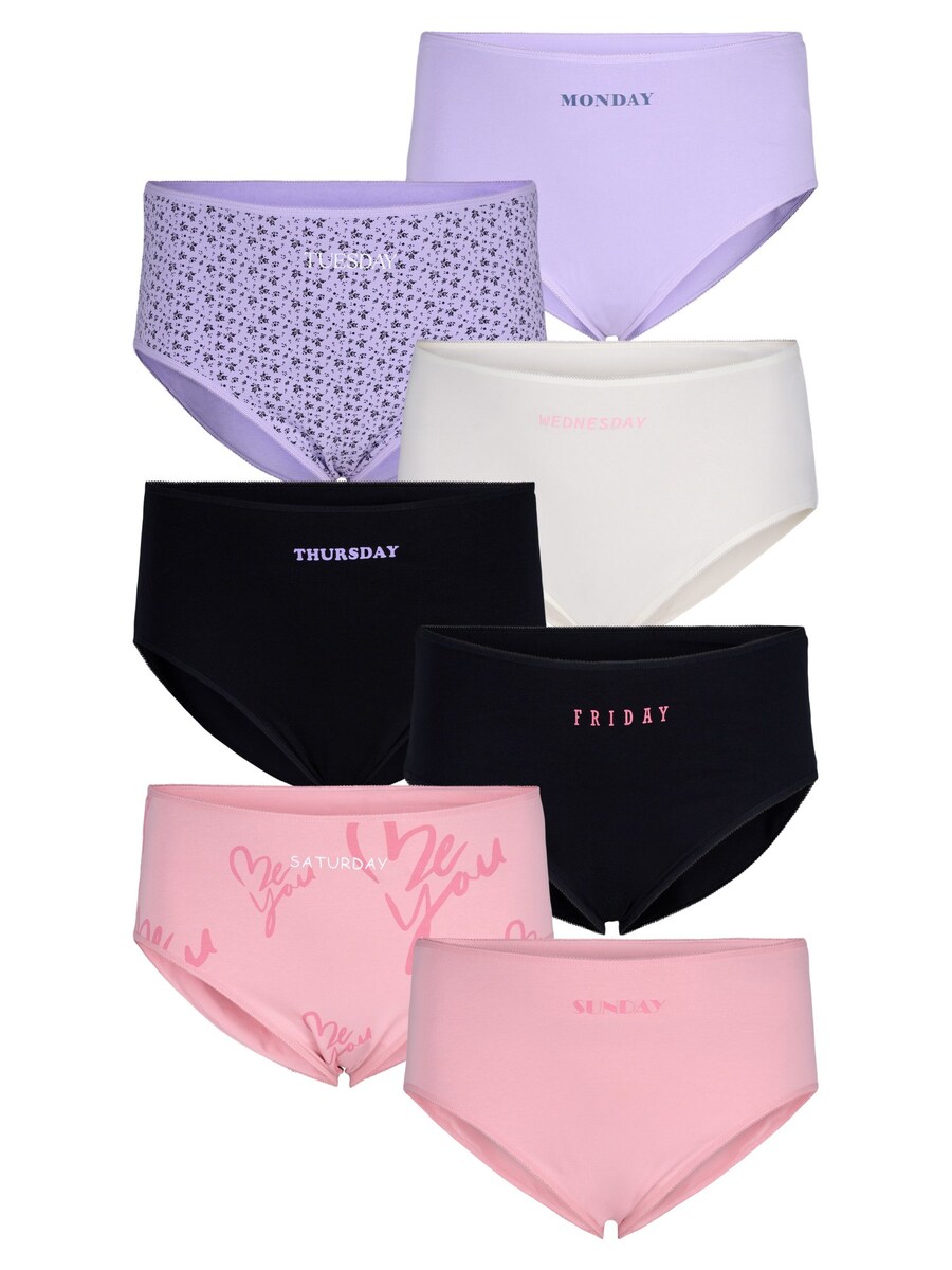 

Трусики Devoted by Zizzi LWEEK, цвет Light purple/Rose/Light pink/Black