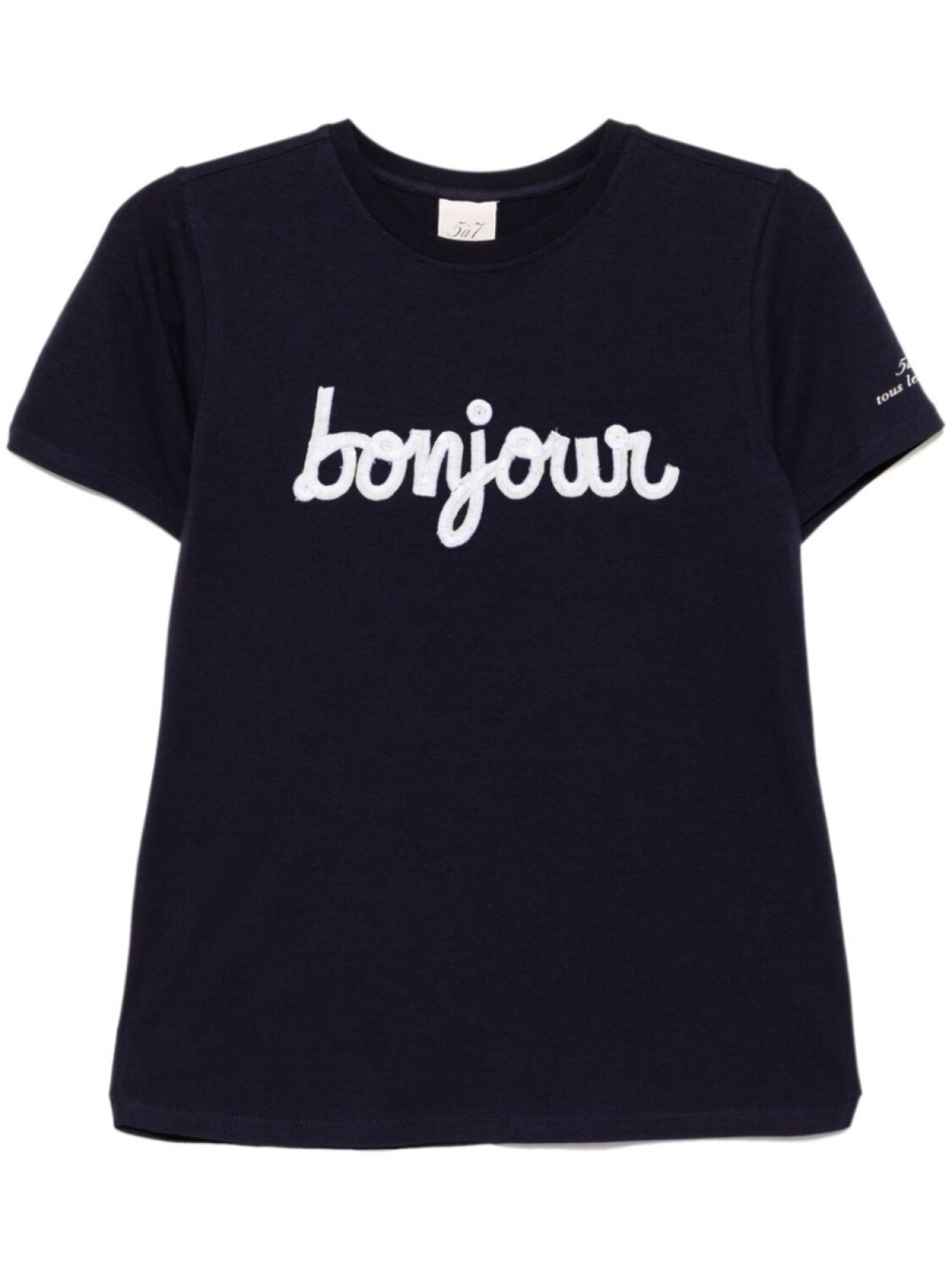 

Футболка с пайетками Bonjour Cinq A Sept, синий