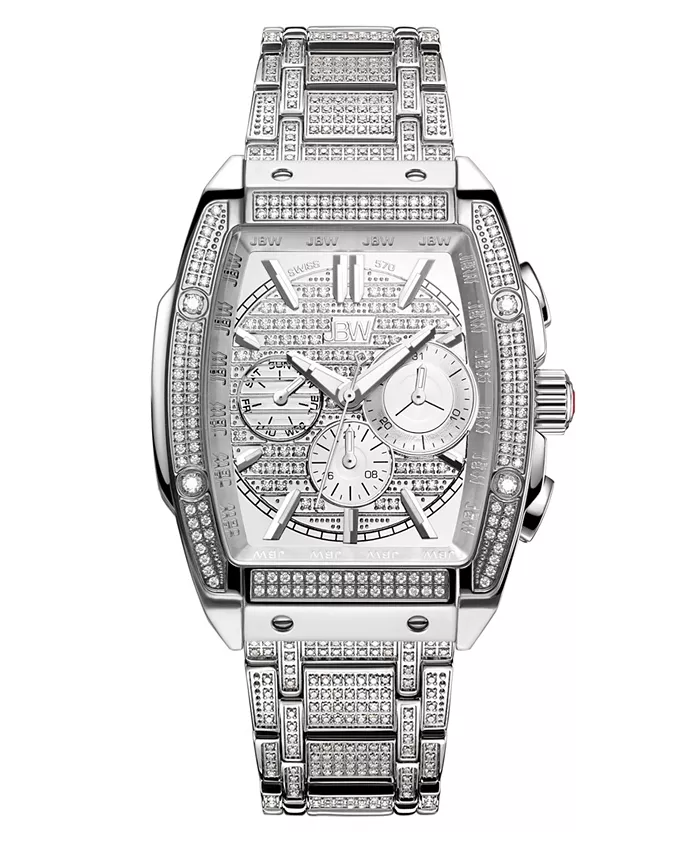 

Мужские часы Echelon Platinum Series Diamond (3 ct. t.w.) из нержавеющей стали, 41 мм Jbw