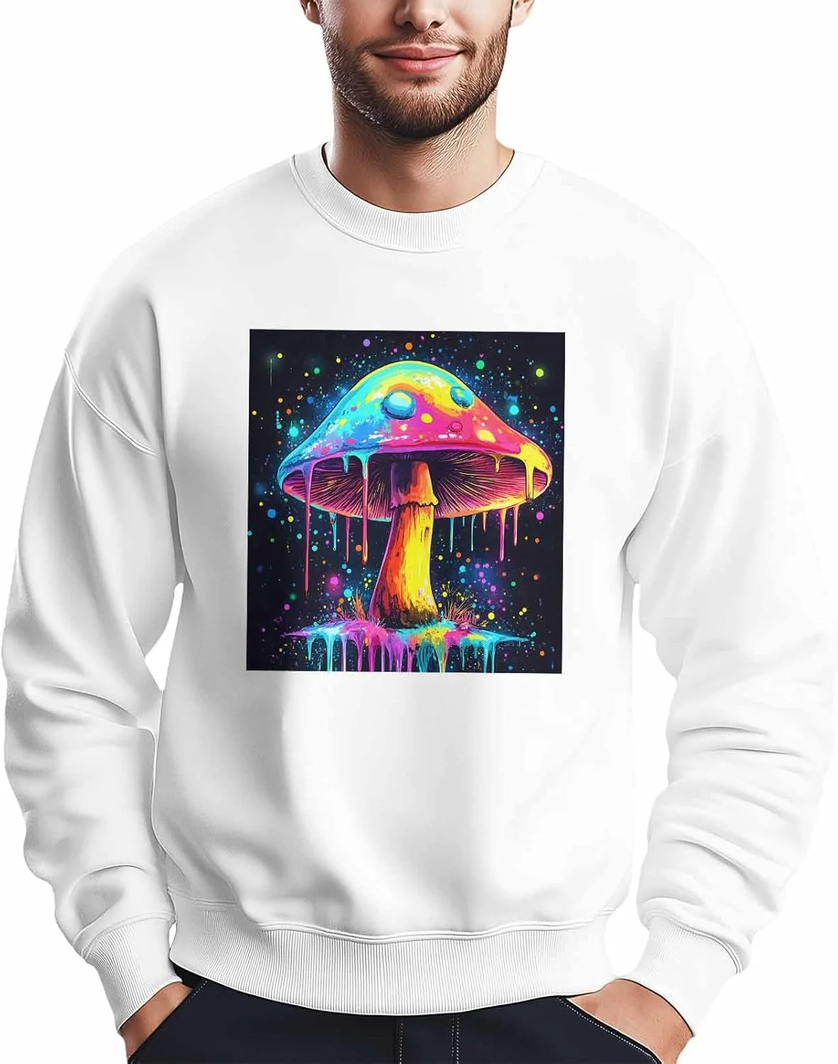 

Мужской свитшот с грибным граффити Winvebermior