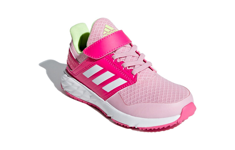Fortafaito Kids Кроссовки детские низкие розовые/белые Adidas — фото 3