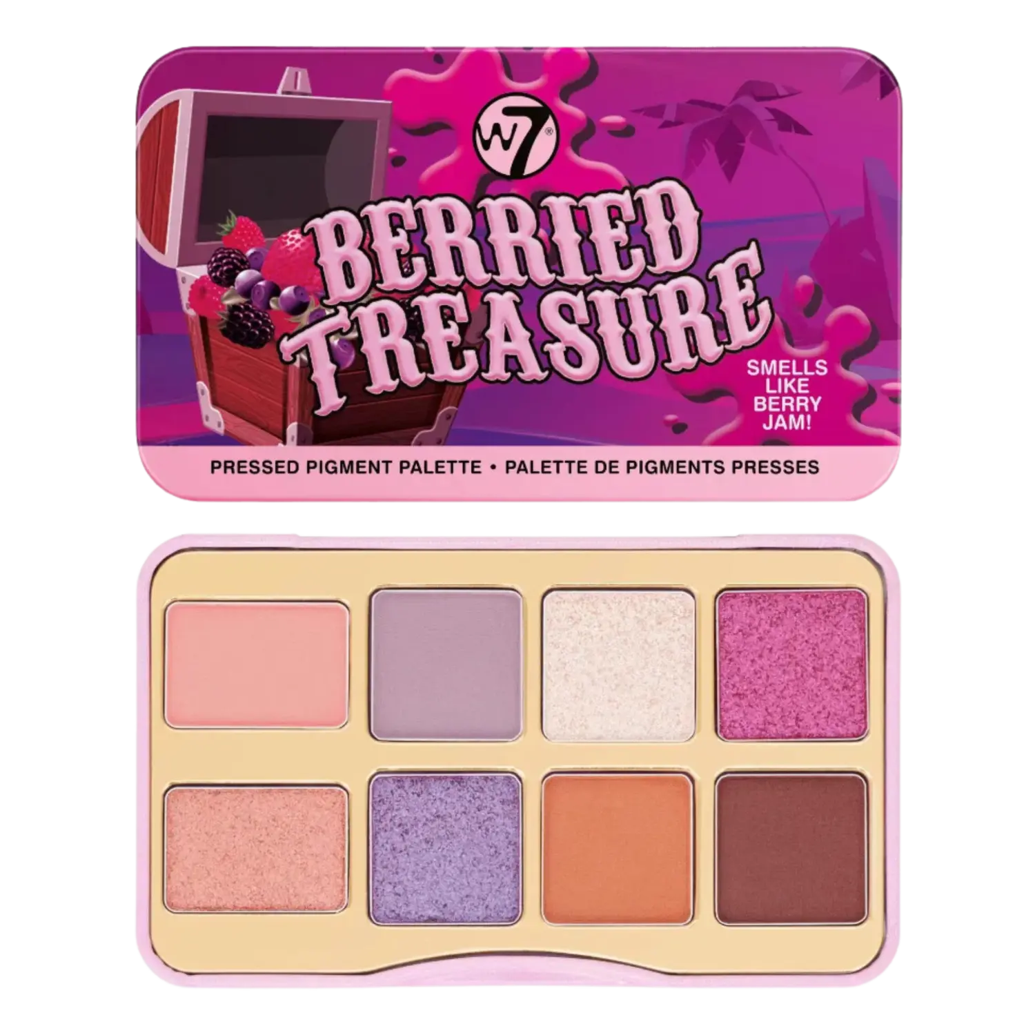 

Палитра прессованных пигментов W7 Berried Treasure, 8,8 гр
