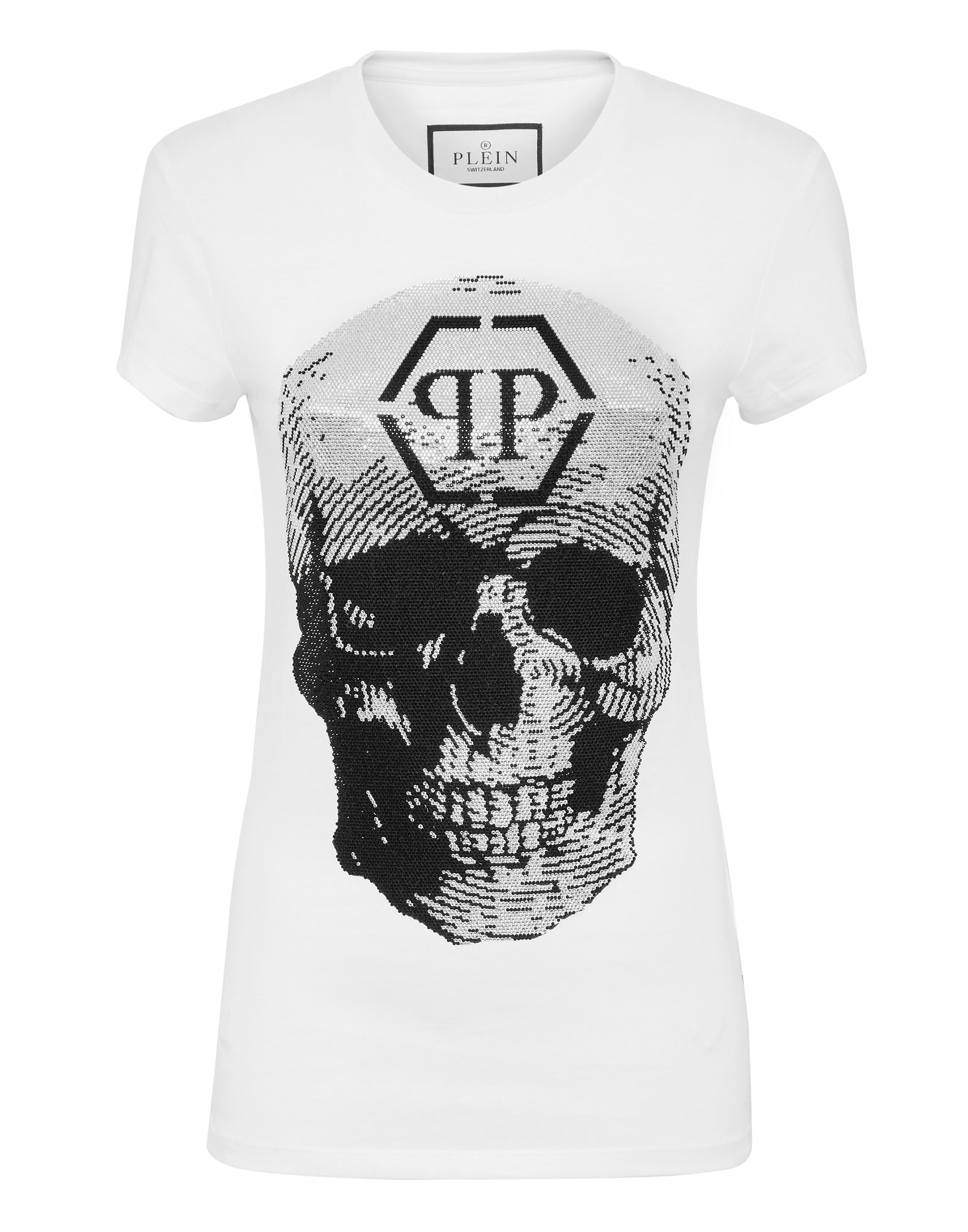

Футболка Sexy Pure Fit Skull с кристаллами PHILIPP PLEIN, белый