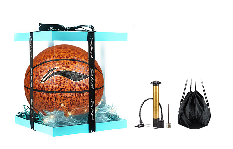 

LINING Баскетбольный мяч PU коричневый размер 5 тренировочный унисекс