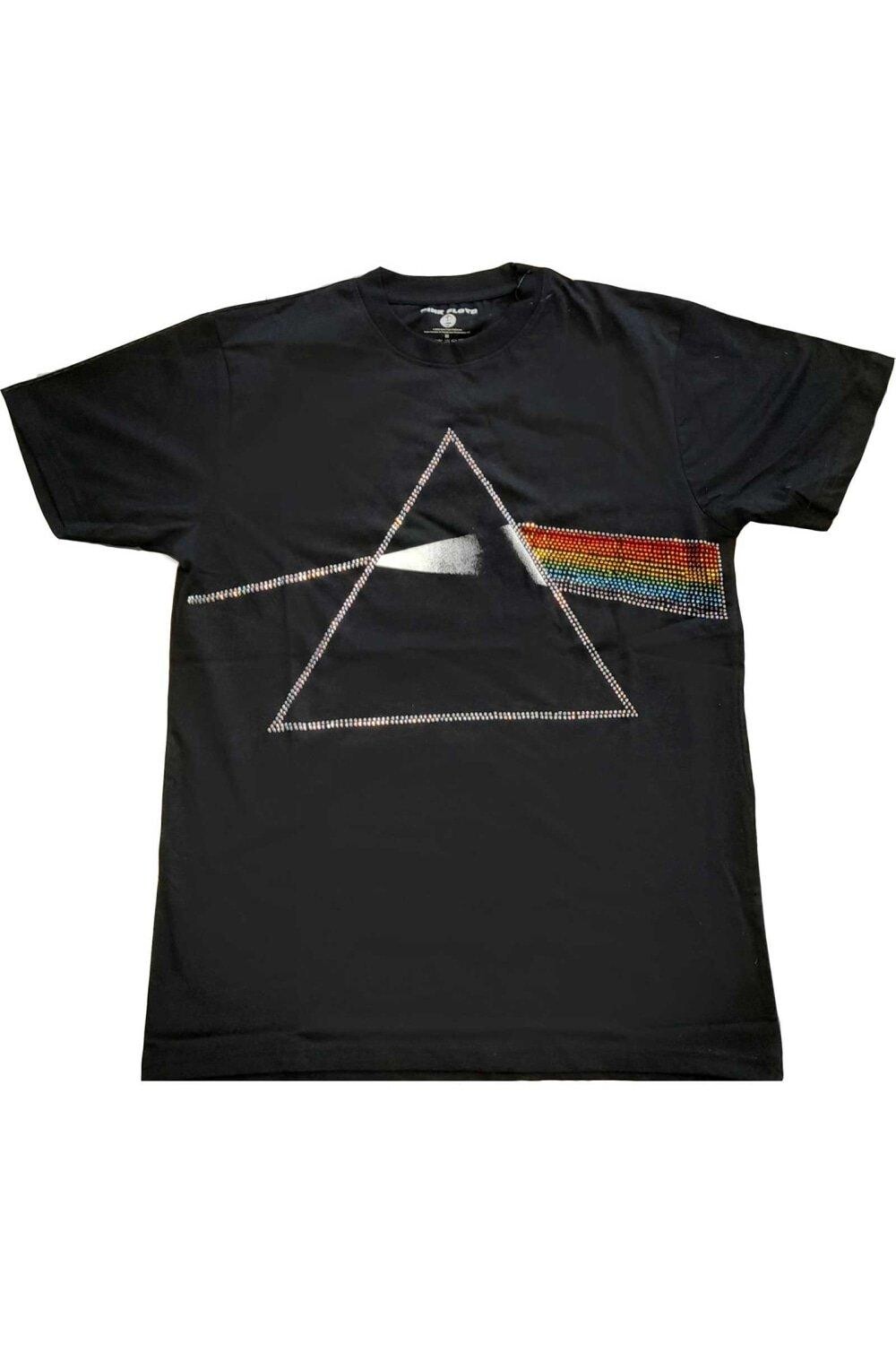 

Украшенная футболка Dark Side Of The Moon Pink Floyd, черный