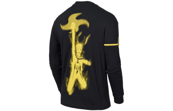 Футболка Nike Jordan Zion 1 x NARUTO Long Sleeve Top 'Black Yellow', мультиколор — фото 2