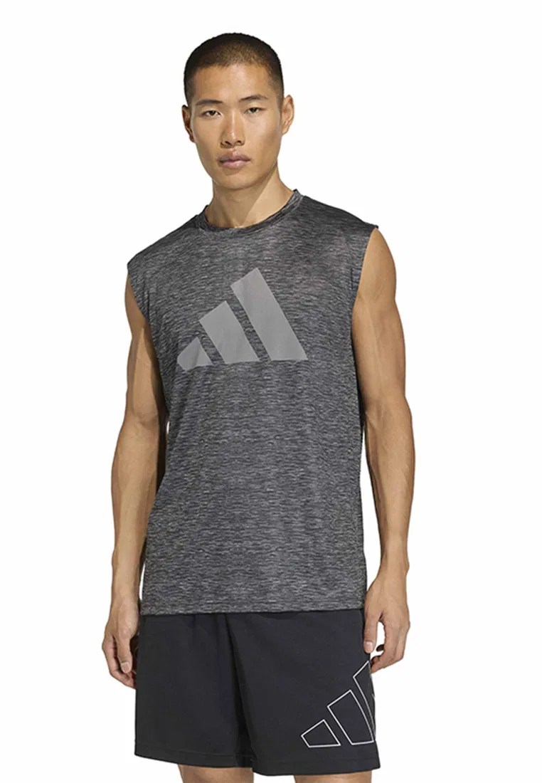 Топ тренировочный, без рукавов, Brandlove Adidas, серый