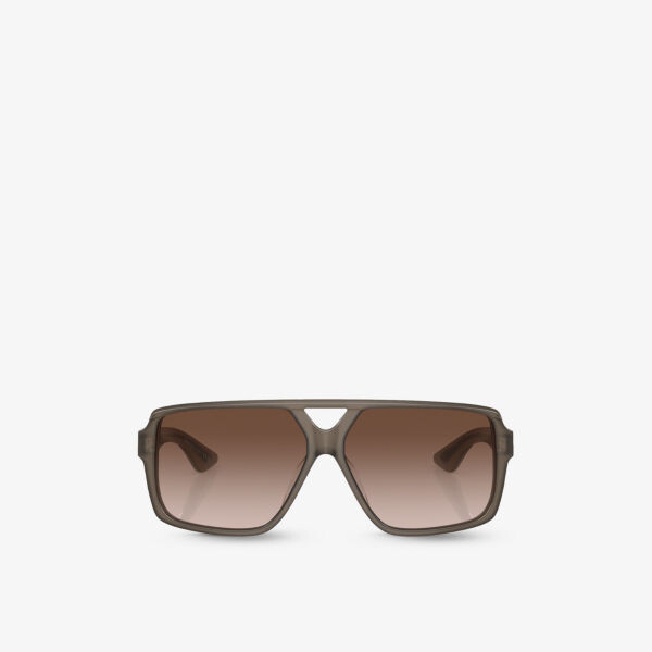 

OV5520SU 1977C солнцезащитные очки из ацетата в квадратной оправе Oliver Peoples, коричневый