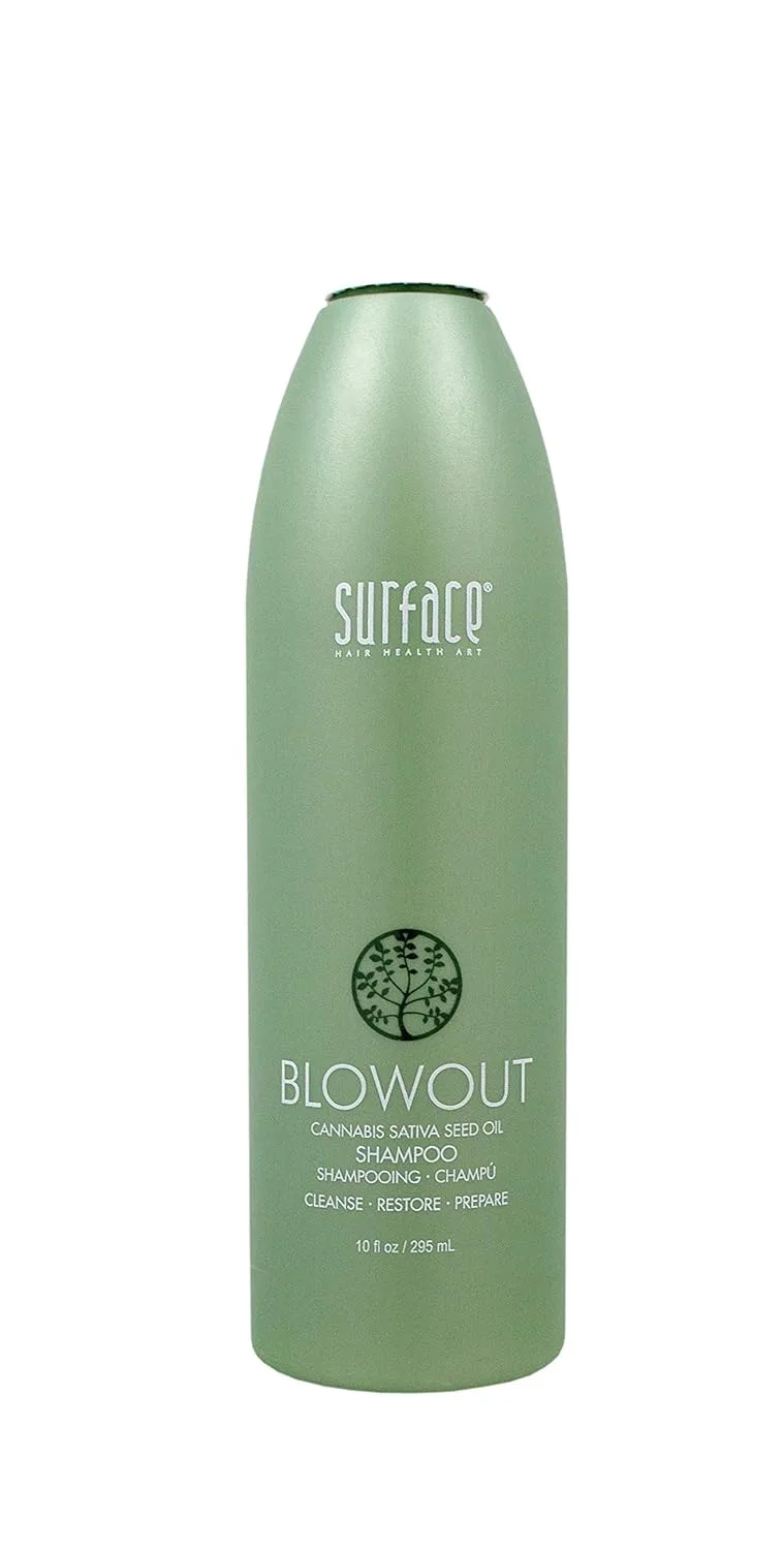 Шампунь Surface Hair - Blowout - органический шампунь для женщин и мужчин, термостойкий, с маслом бабассу для более длительной укладки.