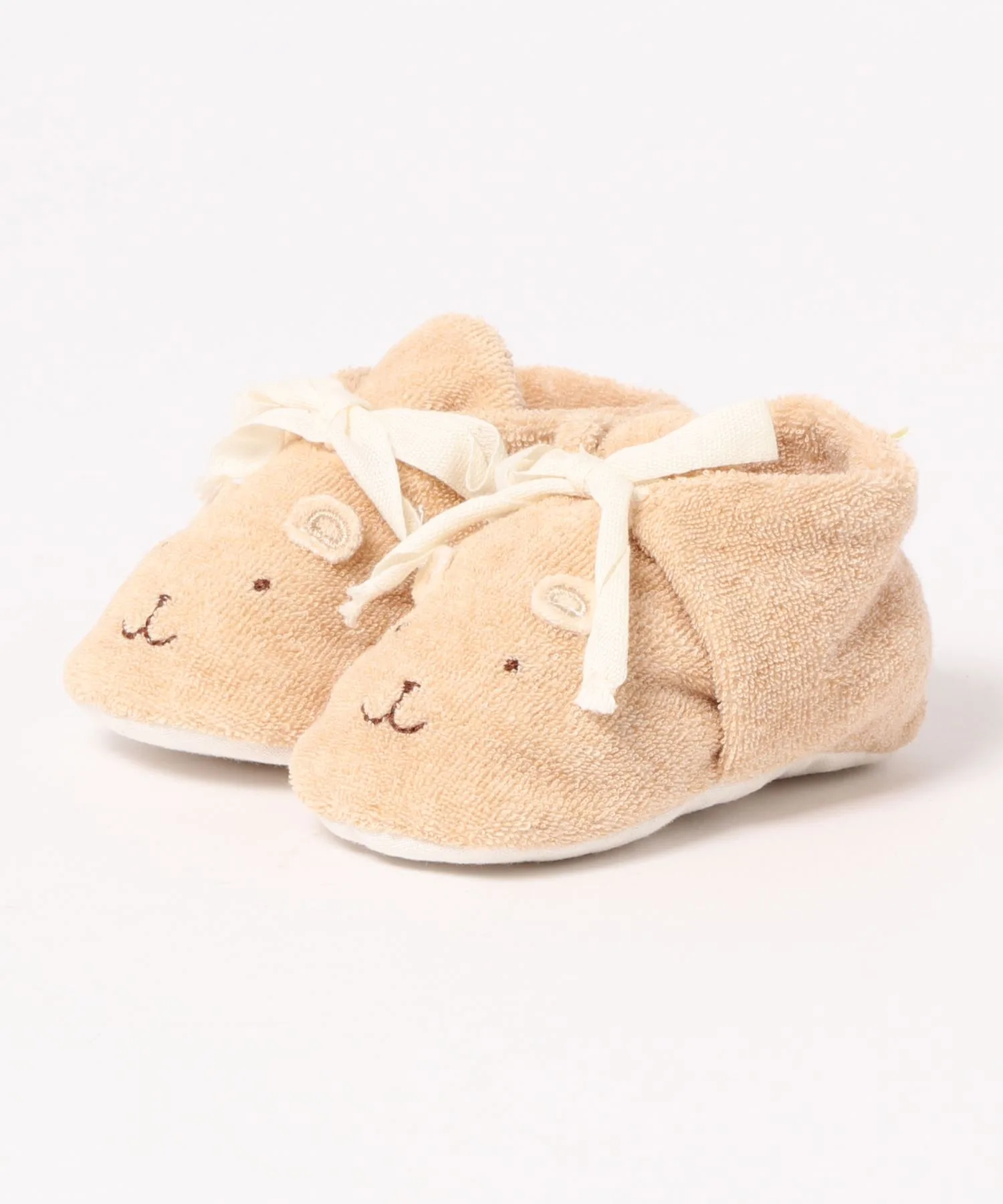 Детские пинетки pompkins baby из органического хлопка с вышивкой белые — фото 2