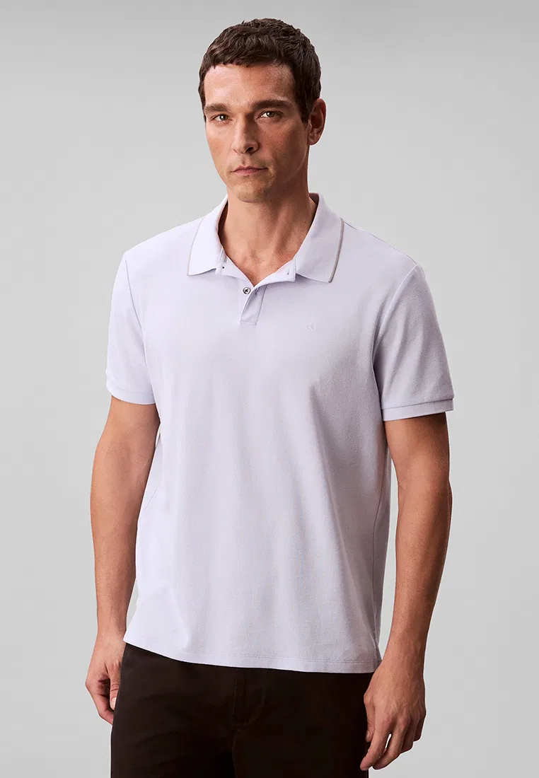 Поло, пике, Calvin Klein Jeans, синий/мультиколор