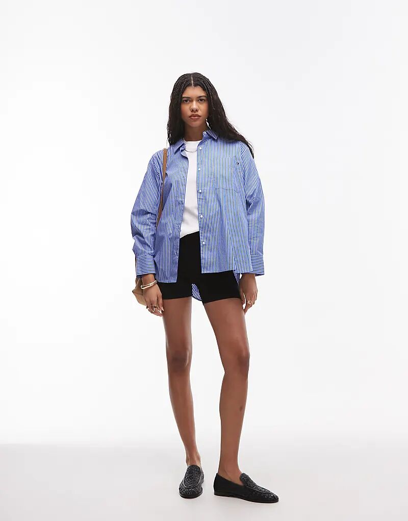 

Рубашка Tommy Hilfiger oversize из поплина в разноцветном цвете