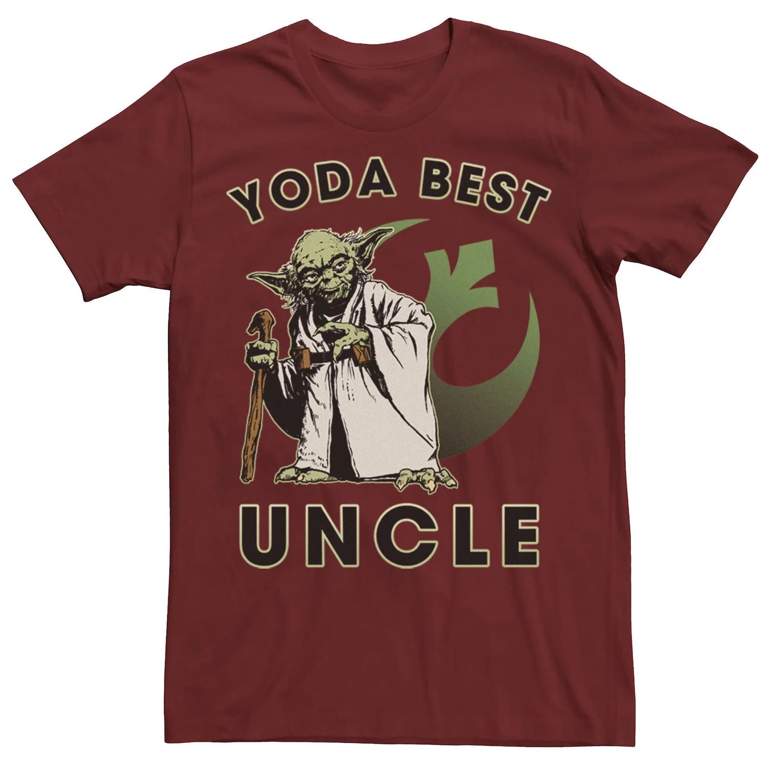 

Мужская футболка с логотипом Yoda Best Uncle Rebel Star Wars
