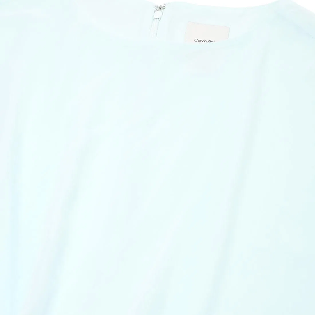 Блуза с баской из шифона Calvin Klein, Moonlight Jade — фото 3