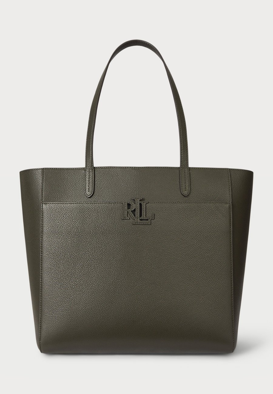 

Сумка-шоппер Lauren Ralph Lauren PEBBLED LEATHER LARGE CAMERYN TOTE BAG, Dark Olive/Olive