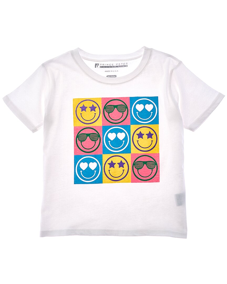 

Футболка с панелями на лице Prince Peter Happy PRINCE PETER COLLECTION, белый
