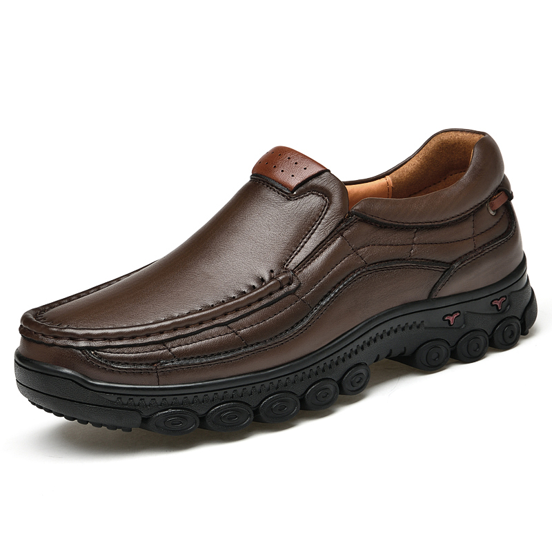 

LEXON Мужские повседневные туфли мужские низкие черно-коричневые тёмно-коричневые, цвет Dark Brown