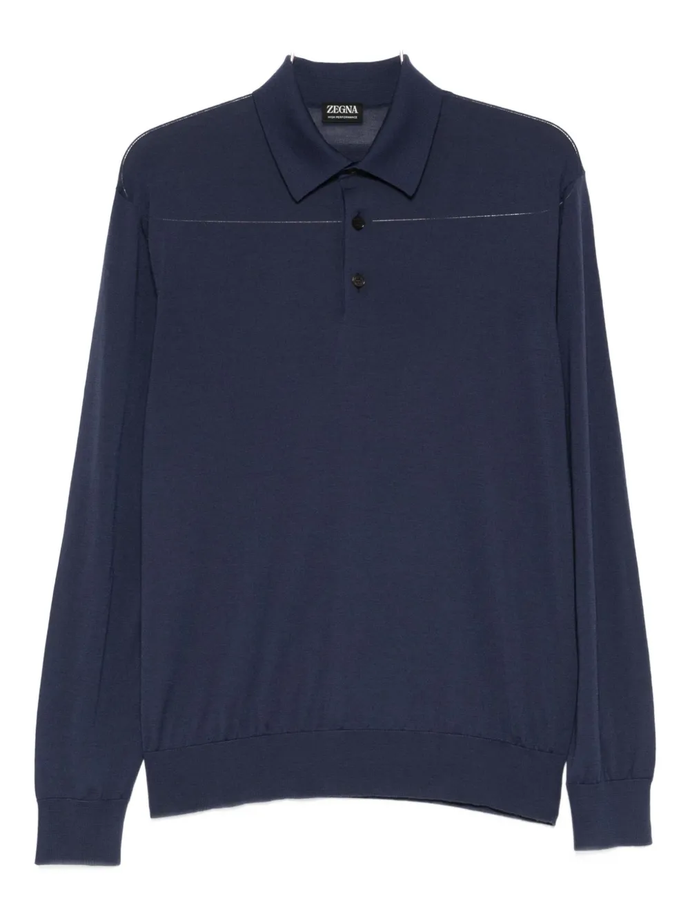 

Поло с длинными рукавами Zegna, синий