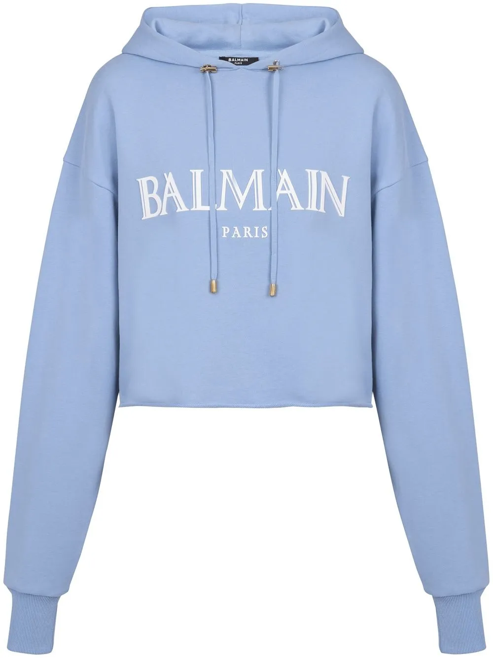 

Укороченное худи Roman с логотипом BALMAIN, синий