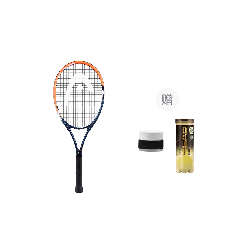 

Размер 102 квадратных дюйма, случайный цвет, унисекс, алюминиевый сплав, теннисные ракетки HEAD, 920118 size 2 handle-moisture-wicking bands *3 (random color)+head professional competition золотойen ball canister