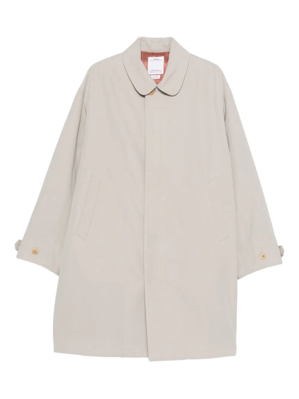 

Пальто с круглым воротником Balmain Visvim, нейтральный