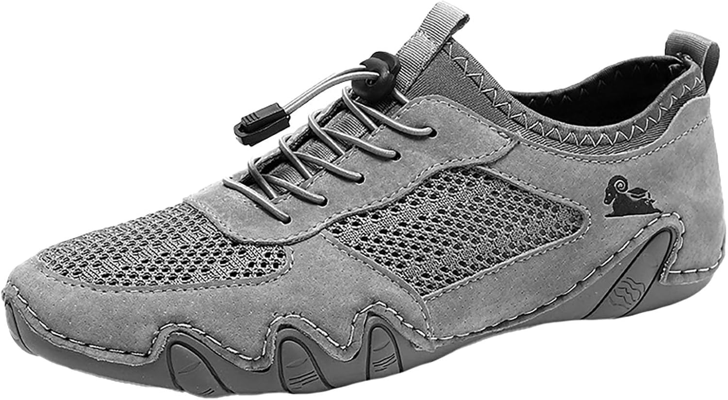 

Мужские повседневные туфли из дышащей сетки с легкой посадкой, удобные и легкие, для ходьбы, повседневной носки и активного отдыха Generic, серый