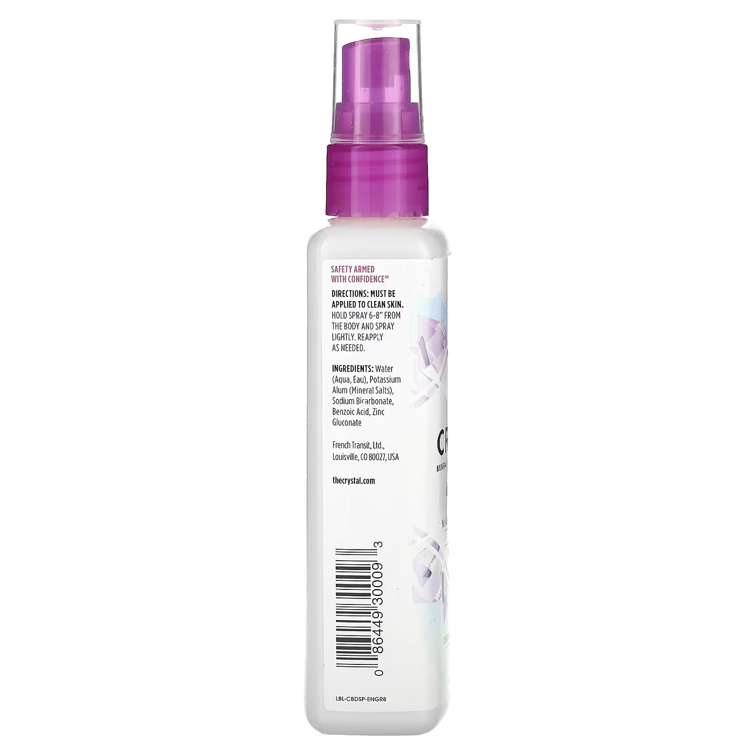 Дезодорант аэрозольный Crystal Mineral Enriched Unscented, 118 мл — фото 2