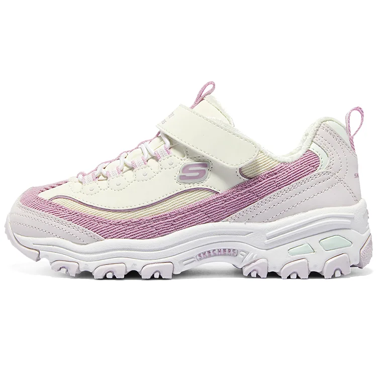 Skechers Детские повседневные кроссовки для девочек белые лавандовые