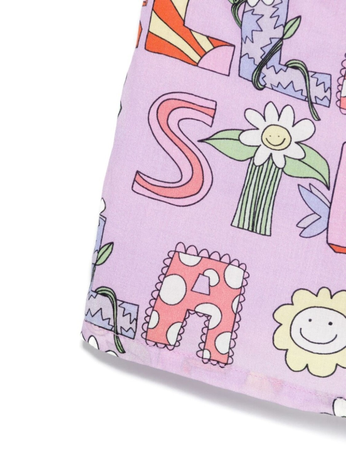 Шорты с графическим принтом Stella McCartney Kids, фиолетовый — фото 3
