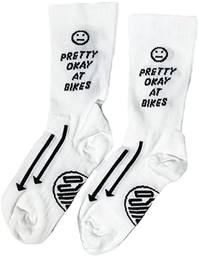

Носочки Pretty Okay At Bikes Ostroy, Pretty Ok At Bikes/White