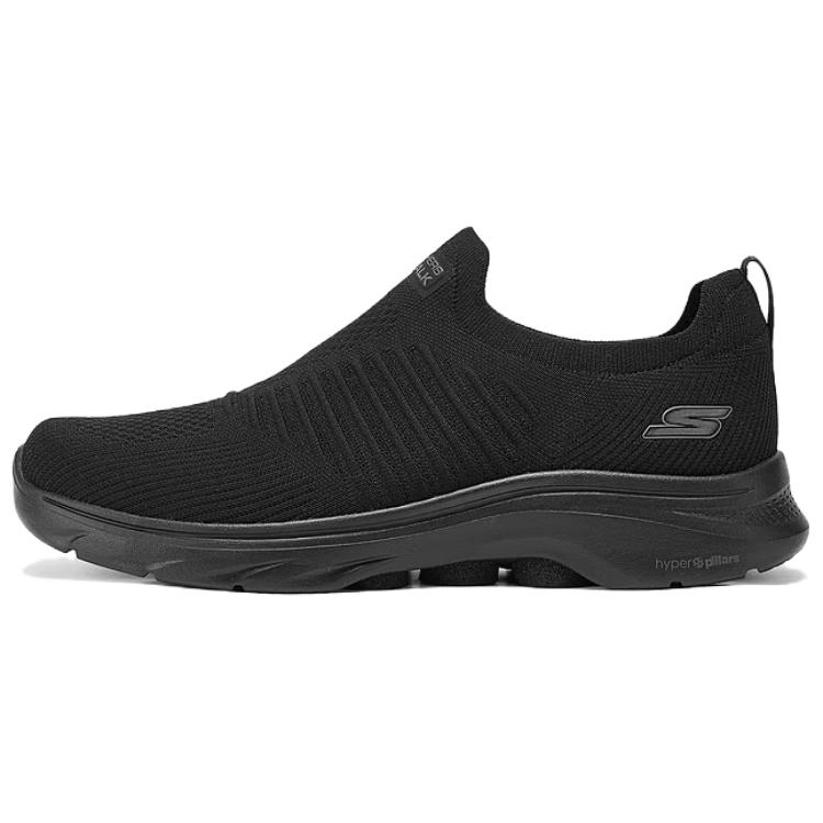 

GO WALK 7 Низкие повседневные туфли мужские черные Skechers, черные+Сумка для покупок